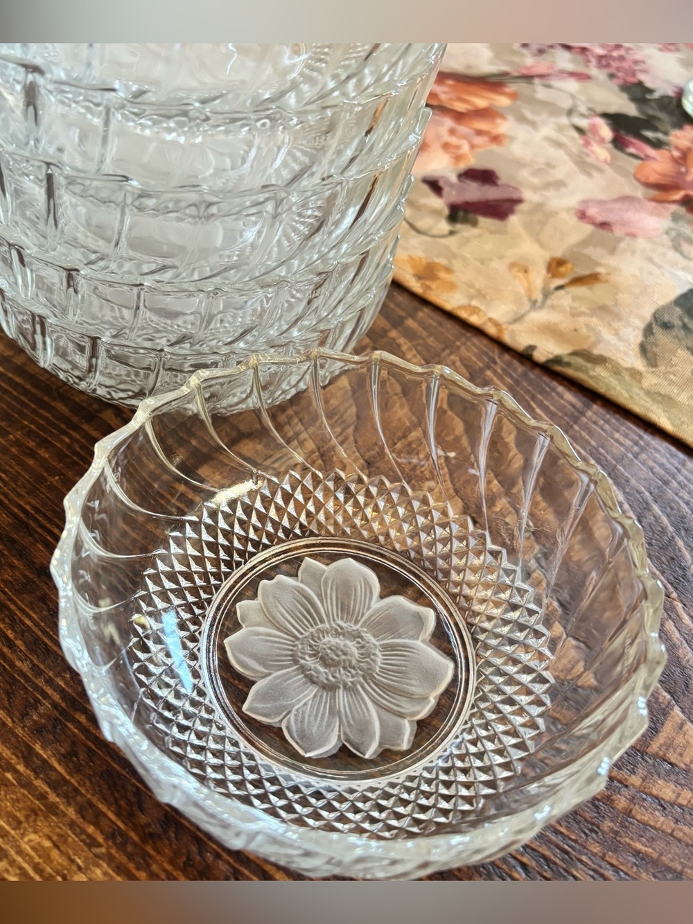 KIG Indonesia Bowl Set of 6 Diamod Point  Bowls
